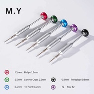 M.Y 2D Screwdriver Set, Colorful Large Icon Design, Suspension Bearing, Precision Screwdriver for Mo