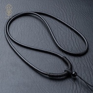 Hand-woven Diamond Knot Flat Knot Pendant Wax Rope Pendant Rope Wear-resistant Rope Necklace Rope Ad