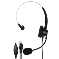 Seashorehouse Headset With Microphone H360RJ9VA Single Sided Business RJ9 Plug