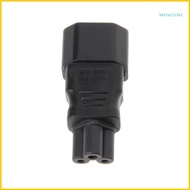 BTM IEC 320 C14 3-Pin Male To C5 3-Pin Female Power Plug Converter Adapter