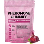 Gula-gula Berperisa Feromon untuk Wanita, Gula-gula Keseimbangan Feminin, Perisa Strawberi, Vegan, B