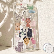 VC For iPhone 14 Pro Max Cute Panda Animal Clear Casing iPhone 11 Shockproof Phone Case Compatible for iPhone 13 Pro Max