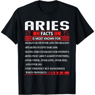 Funny Aries Zodiac Birthday Aries Facts Funny T-Shirt