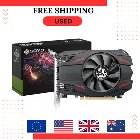 USED AMD Radeon RX550 4GB GPU GDDR5 14nm For Desktop PC Games Video RX560 Graphics Card 128bit RX 55