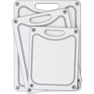 Papan Pemotong Poli Kitar Semula Dexas Fresh Prep 3-Pek Tidak Licin - 13x17, 11x 14, 9x12 O8KF