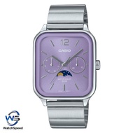 Casio MTP-M305D MTP-M305D-6 MTP-M305D-6A Purple Analog Moon Phase Classic Lunar Design Men's Watch