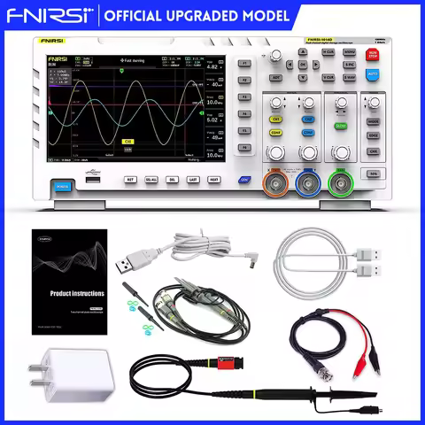 FNIRSI 1014D PLUS Digital Oscilloscope 2-In-1 Dual Channel Input Signal Source 100MHz* 2 Analog Band