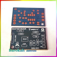 PCB Master Mixer penguat audio 1 Potensio Mono Tunersys