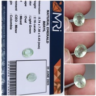 Natural emerald beryl Columbia memo MINOR zamrud Colombia