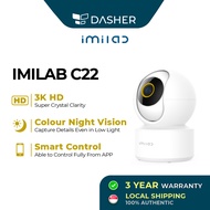 【INSTOCK】 IMILAB C22 Wifi 6 3K 360 CCTV Smart Home Security IP Camera【3 Year Warranty】- Mi Home App 