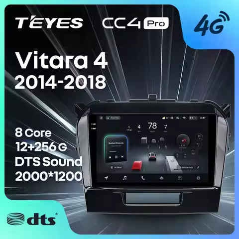 TEYES CC4 PRO For Suzuki Vitara 4 2014 - 2018 CarPlay Radio Multimedia Stereo Car play Android Auto 