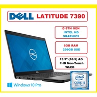 DELL LATITUDE 7390 (I5 8TH GEN, 8GB RAM, 256GB SSD, 13.3" FHD Touch WLED/INTEL HD GRAPHICS)