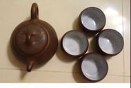 紫砂茶壺(手刻心經)4杯