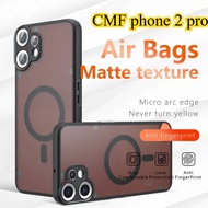 For Nothing CMF Phone 2 Pro Matte Case Magnetic Acrylic Hard Bumper for CMF Phone2pro Shockproof Tra