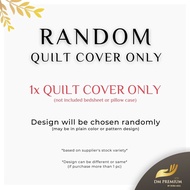 RestfulNights Store READY STOCK Premium 800 TC Cotton Plain Series Quilt Cover Comforter Protector -