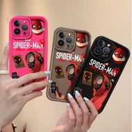 Cool Funny Spider Man Listen Music Phone Case VIVO Y27 Y35 Y36 Y50 Y30i Y31 Y51S Y77 Y75 Y55 Y78 Y91 Y93 Y95 Y91i Y91C T1 5G Personality Couple Superman Full Protect Silicone Shell