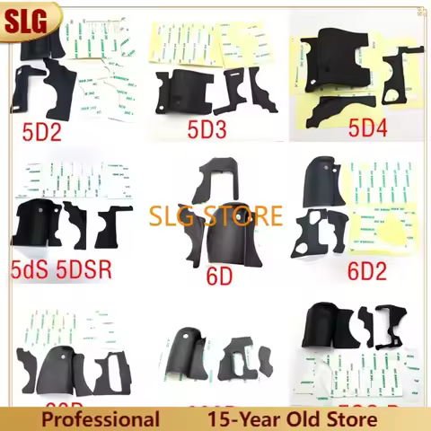 New A Set of Body Hand Grip Side Thumb Rubber Cover for Canon EOS R EOSR 5D2 5DII 5D3 5D4 5D IV 6D 6