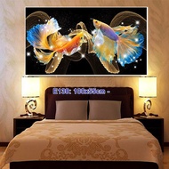 Tranh thêu kín chữ thập Cá E138 kích thước (100x55cm)