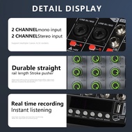 ▁ ♞,♘,♙Aibedo RV mixer 4 channels 6 channels DJ mixer Bluetooth USB DSP recording equipment singin