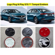 PNP Terus Tampal Proton S70 Front Rear Badge S70 Emblem Logo COVER