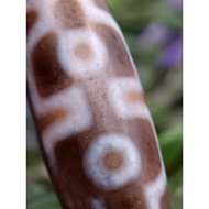 💥Ready Stock💥 38mm X 11.8mm 老矿 水草玛瑙 四眼地门天珠 Moss Agate 4 Eyed Dzi Four Eye Dzi 4 Eyes Dzi Manik CW347