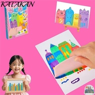 KATAKAN Squeegee Art Kids Paint Kit, Painting Art Supplies Animal Pattern Color Scratch Painting, Dr