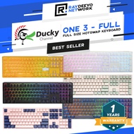 Ducky One 3 Full Size Mechanical Keyboard [Full Layout/Hot-swappable/Type-C]