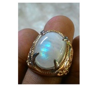 Cincin Titanium Batu Natural Biduri Bulan HQ