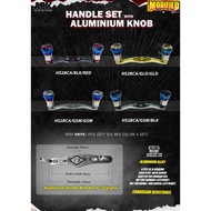 NEW ABX ALUMINUM HANDLE SET 95mm WITH KNOB TYPE 2 ( Weight 32gm )