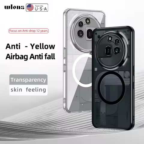Magsafe Case For Nothing Phone 3A Pro Hard Armored Shockproof Clear Transparent Bumper Antiknock Cov
