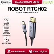 Robot RTCH02 USB-C to HDMI Cable 4K 30Hz Resolution2M Original (Type C to HDMI)