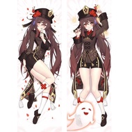 2024Anime Genshin Impact Hu Tao Cosplay Dakimakura Pillow Case Hugging Body pillowcase