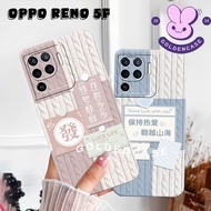 [GCS303] Oppo Reno 5F 4F 7Z 8Z Reno 4 4G 5 4G 5 5G 6 4G Latest aesthetic Knitted Motif - Liquid Proc