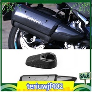 【●TI●】2 Piece Exhaust Pipe Decorative Cover Motorcycle Accessories Carbon Fiber Pattern for YAMAHA X-MAX XMAX 250 300 400 XMAX250