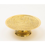 Song Phung worship fruit plate (Height 7cm x Width 21cm) Weight 800g made of bronze brand Thuan Phat