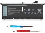 52Wh DXGH8 Battery Replacement for Dell XPS 13 9370 9380 7390 Inspiron 13 7000 7390 7391 2-in-1 5390
