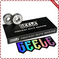 leipupa 8x Skateboard Bearings 608 High Carbon Steel Bearings, Double Rubber Sealed Shielded Bearing