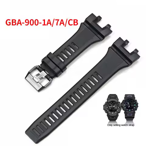 GBA-900 Watch Accessories For Casio GBA-900 Men's Strap Sports Waterproof Bracelet GBA 900 Resin Rep