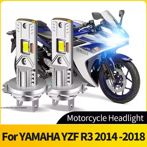 No Error Plug&Play LED Motorcycle light Headlight 60W H7 Super Bright 6000K White CSP LED Bulb For Y