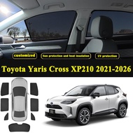 Car Window Sunshade Curtain Visor For Toyota Yaris Cross XP210 2021-2026 Car Sunshade Visor Front Wi