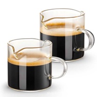 High Borosilicate Glass Double Mouth Coffee Cup Small Milk Cup 4oz Household Transparent Glass Coffe