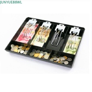 JUNYUE88WL Cashier Box Plastic Store 3/4/5compartments Money Counter Case Insert Money Cash Drawer T