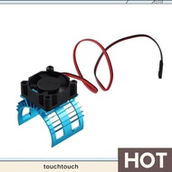 For  A959-B 144001 124019 RC Car Aluminum Alloy Motor Heatsink Cover with Cooling Fan for 540 550 36