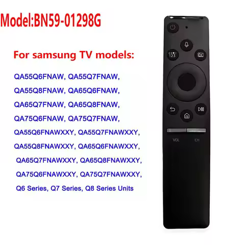 New Voice Bluetooth Remote Control BN59-01298G for Samsung Smart TV Fit for QA55Q6 QA55Q7 QA55Q8FNAW