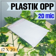 Opp Plastic Glue 20 Micron 17x20cm contents 100 pcs