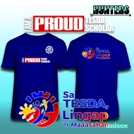 TESDA UNIFORM SCHOLAR I am Proud Tesda Scholar shirt High Quality Cotton Family shirt  (Adult & Kidd