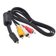 Replacement AV Cord Audio Video TV-Out Cable Mini 8p to 3RCA cable for Nikon EG-CP16 CoolPix AW100 A