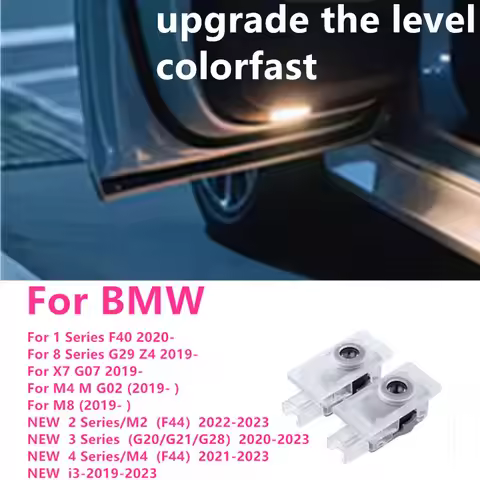 2pcs For BMW 1 3 8 Series M4 G02 2019 G07 G20 G21 G29 F40 Z4 i3 325i HD LED Car Door Projector Welco