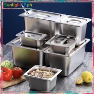 Set stainless steel food storage with lid food warmer hotel pan with cover buffet gastronome pan