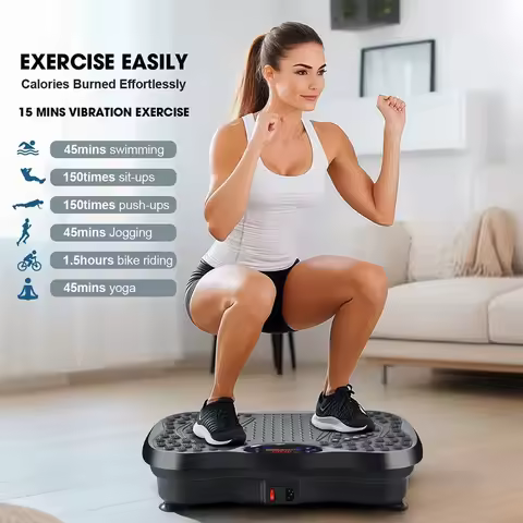 Fat Shaking Machine Bluetooth Vibration Plate Exercise Machine Vibration Plate for Weight Loss Whole